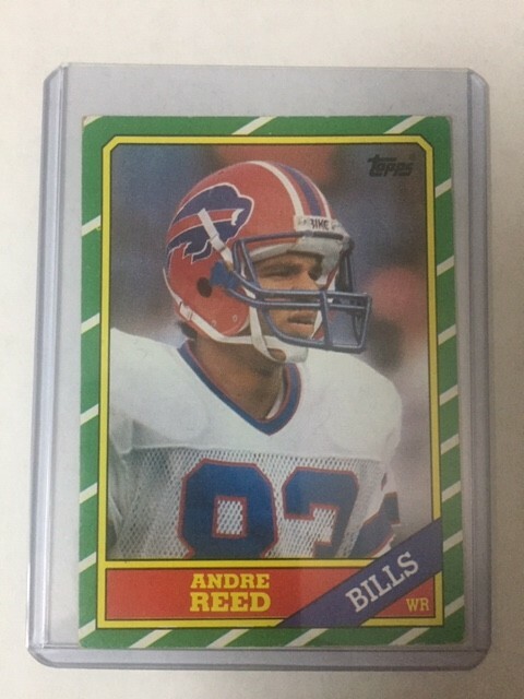 1986 Topps Andre Reed Buffalo Bills #388 Football Card Hall of Fame WR