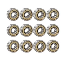 687ZZ (12Pcs) Ball Bearing Double Shielded Deep Groove Ball Bearings