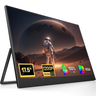 17.5'' Portable Monitor 1920*1200 Gaming Monitor Laptop Monitor w/Built-in Stand
