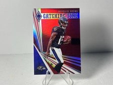 2019 Panini Phoenix - Catching Fire Marquise Brown #1 Red /299 (RC)