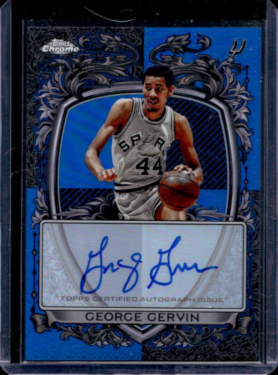 スポーツ選手 THE warroar Plus autograph 2025-26 Topps Chrome George Gervin Signature Style Blue Refractor