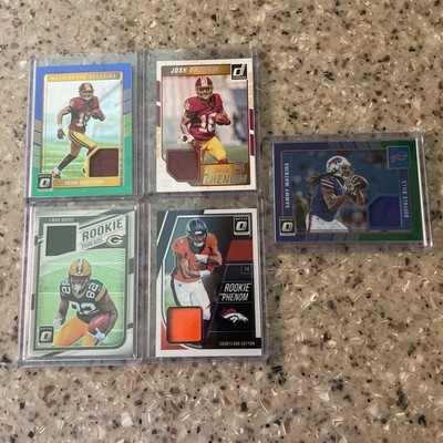 2018 Donruss Optic Jersey Patch Card Lot of 5 Watkins Doctson Sutton Moore