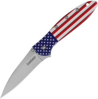 Kershaw USA Flag Leek, 1660USA, Stars & Stripes on Scales, Brand New Blem, USA!