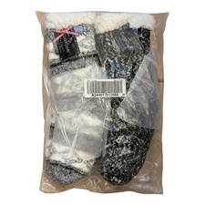 Cuddl Duds Sherpa Lined Lounge Socks 2-Pack Women  s 4-10