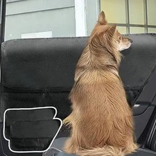 2PCS Car Door Protector for Dogs Anti Scratch Protection with Pockets nets Door