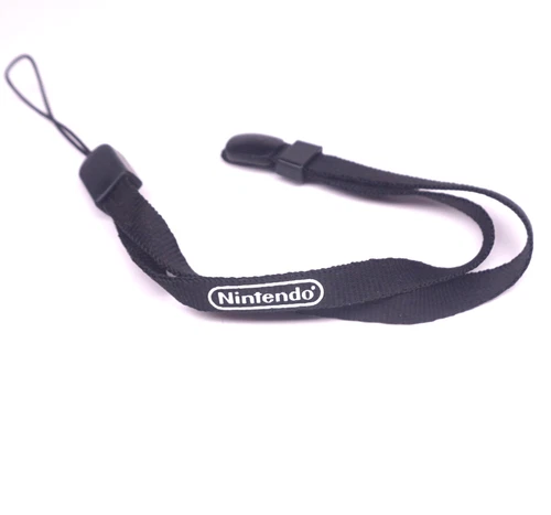 Black Nintendo DS Original Wrist Strap OEM Official Used Thumb Lanyard NTR-009