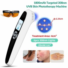308nm UVB Ultraviolet Light Therapy Device 6 Diodes 20mW/cm  for Skin Repair New