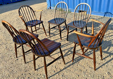 6 Early Ercol Windsor Dining Chairs Mid Century Retro Vintage FREE DELIVERY 🚚🚚