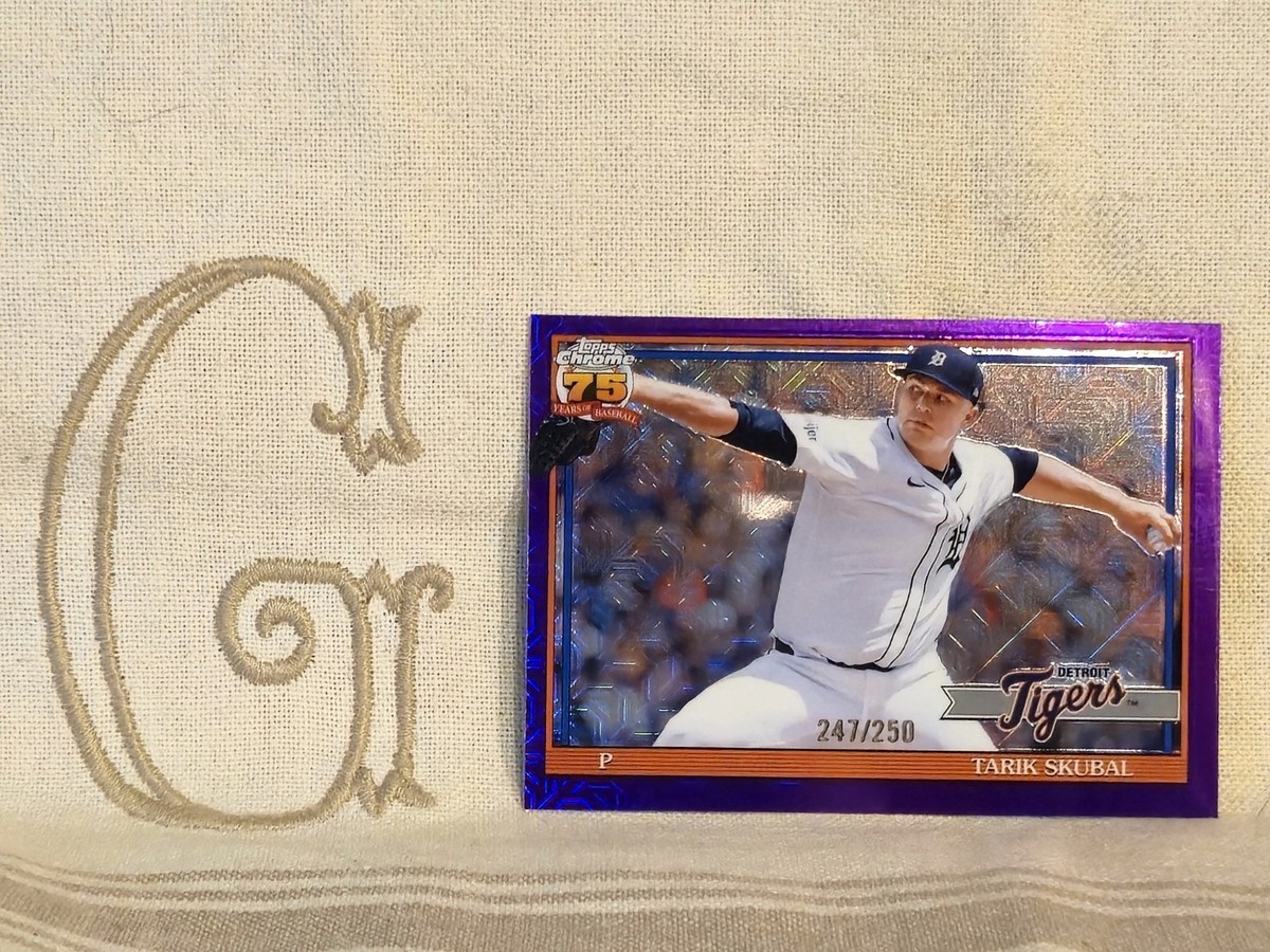 【受注生産品】TIGERS BASEBALL 2025（ブルーレイ版） Tarik Skubal, Detroit Tigers, 2026 Topps 1991 Chrome Purple Mojo