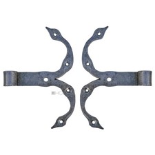 Charnières De Porte S-Bandes Forgées Anciennes 27Cm 16 Pcs