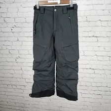 Columbia Black Omni Tech Insulated Snow Ski Cargo Pockets Pants Kids Small S 8