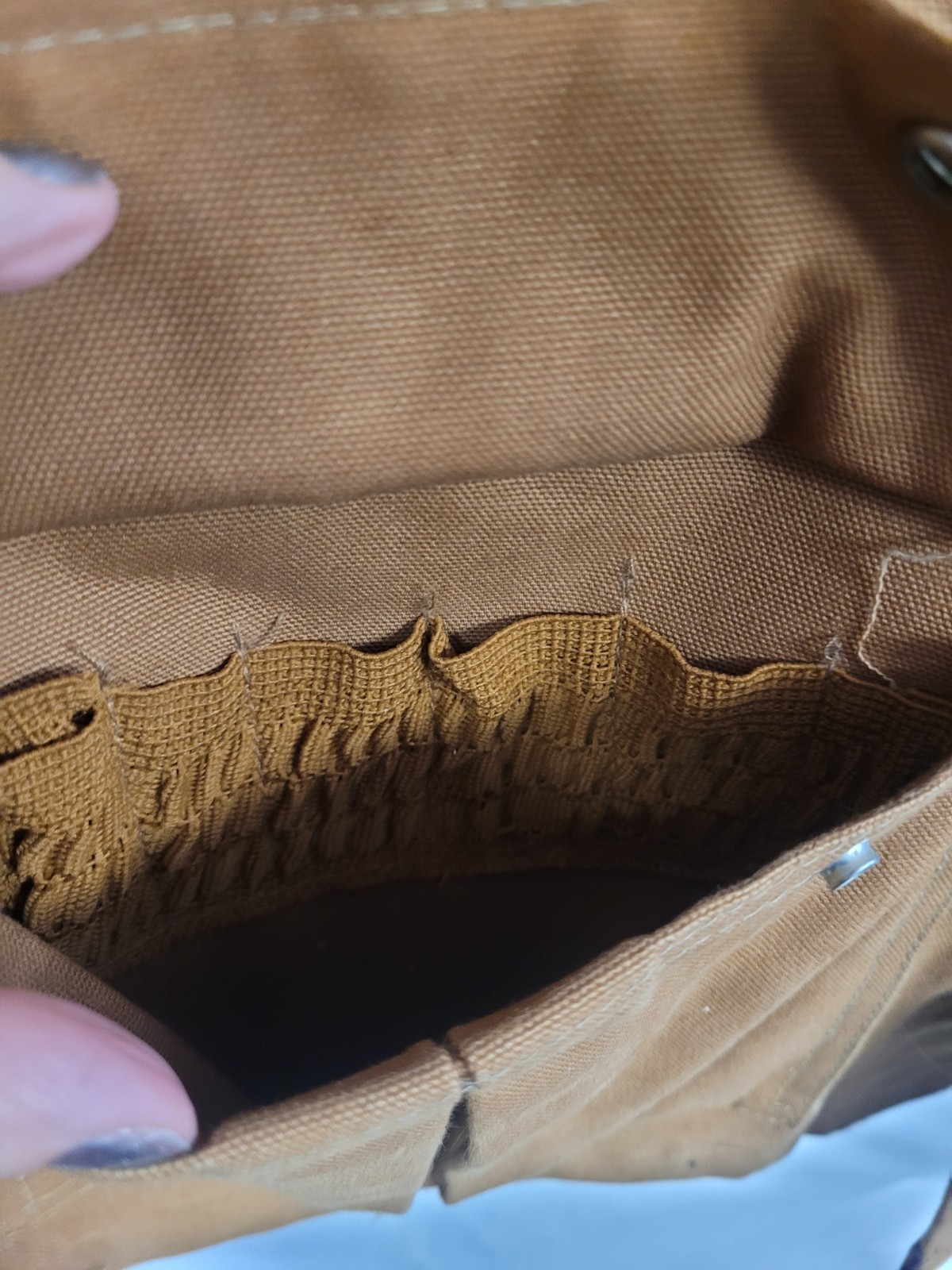 VINTAGE CARHARTT HUNTING JACKET CANVAS GAME POCKET CORDUROY COLLAR CU256 SZ LRG thumbnail 15