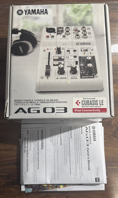 #ad Yamaha AG03 3 Channel Mixer amp; USB Audio Interface with box and paperwork $99.00