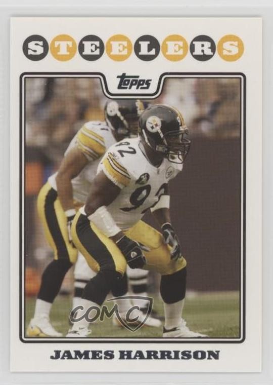 2008 Topps James Harrison #241 Rookie RC 09gu