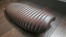 Motone "The Viper" - Triumph Bonneville Low Profile Skinny Ribbed Seat - Brown