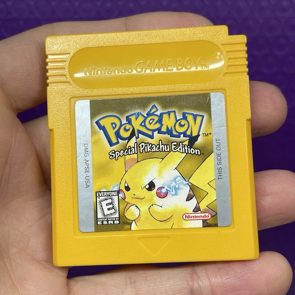 Pokemon Yellow Pikachu Edition (Game Boy, 1999) *New Battery* Authentic - Image 3 of 4