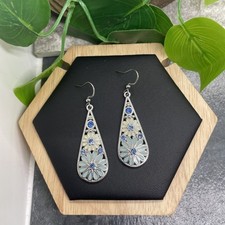 2  Silver-tone Bohemian Earring Set Drop Dangle New Free Ship B6322