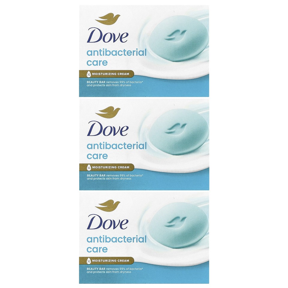Antibacterial Care, Beauty Bar Soap , 3 Bars, 3.17 oz (90 g) Each