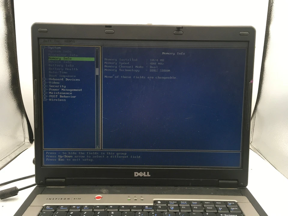 DELL INSPIRON B130 - BOTAS PARA BIOS - INTEL PENTIUM M - 1GB RAM - LEIA A DESCRIÇÃO - BB - Imagem 2 de 4