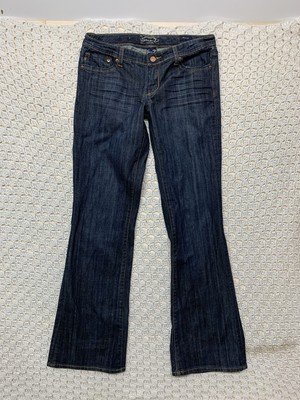 Seven7 Flare Jeans Women s 27 Blue Denim W30 L33 Wester Country Cowgirl Rodeo