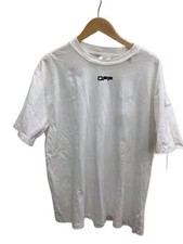 OFF-WHITE/CARAVAGGIO ARROW S/S OVER T-shirt/M/Cotton/WHT/OMAA038S20185004
