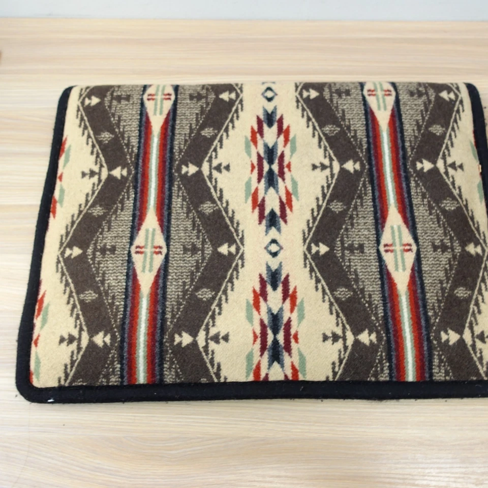 Bolso Manta de Lana Marrón Occidental Azteca Suroeste Navajo Laptop Portfolio  Foto 2 de 4