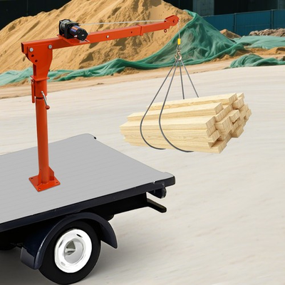 #ad #ad 1100LB Truck Mounted Crane w 3500lbs Electric Winch Pickup Truck Jib Cranes $309.98