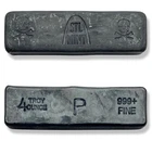 ST. LOUIS MINT 4 OZ .999 POURED BLACKBEARDS CANDY SILVER BAR