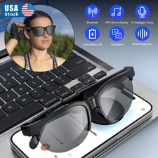 144-Language Smart Sunglasses Glasses UV Protection Translator Glasses & Headset
