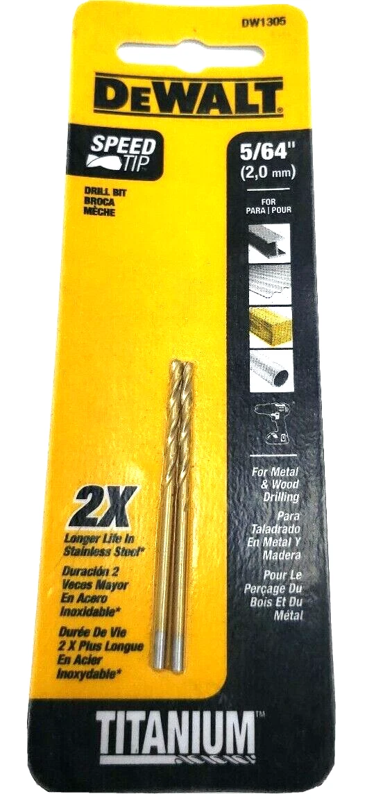 Dewalt titanium drill bits outlet