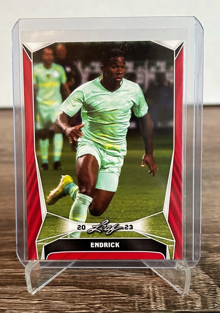 2023 Leaf Soccer Endrick Blaster Red #B-3 Brazil, Real Madrid