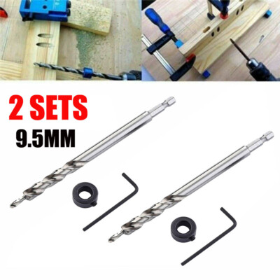 Twist Step Drill Bit Set for Kreg Pocket Hole Drill Jig Guide
