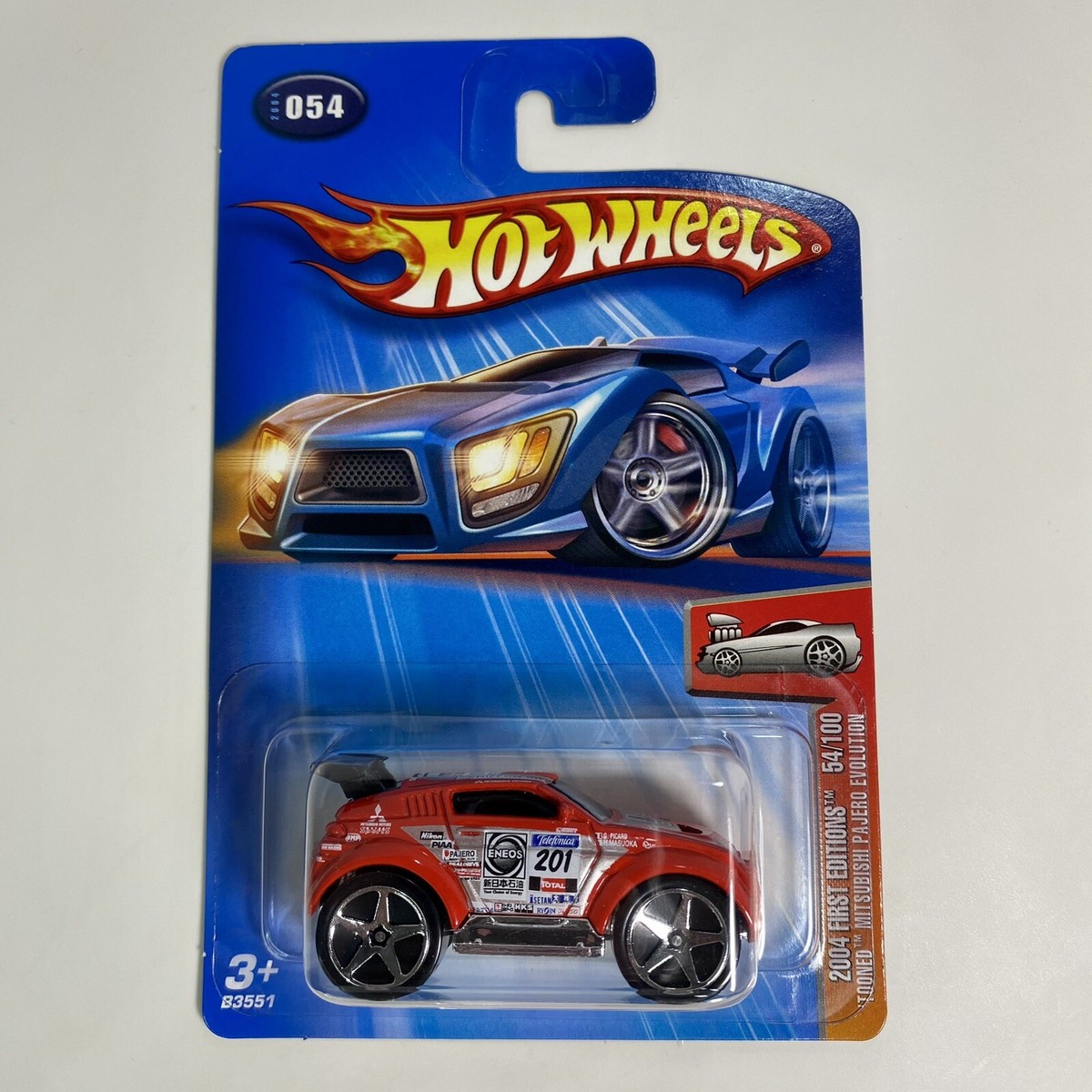 2004 & 2023 Hot Wheels ('Tooned) Mitsubishi Pajero Evolution First