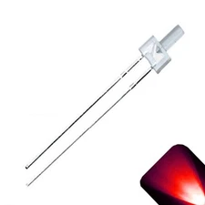 20 x 2mm Tower Red LED Super Bright Lighthouse LEDs Model Building Scale HO Ultr