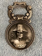 Brass Metal Bottle Opener Souvenir French Napoleon Face Paris France