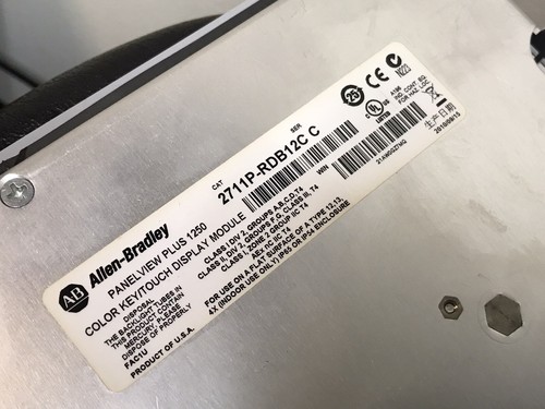 Allen Bradley 2711P-B12C4D1 PANELVIEW PLUS 1250 w/ 2711P-RP1 & 2711P-RDB12C - Picture 6 of 12