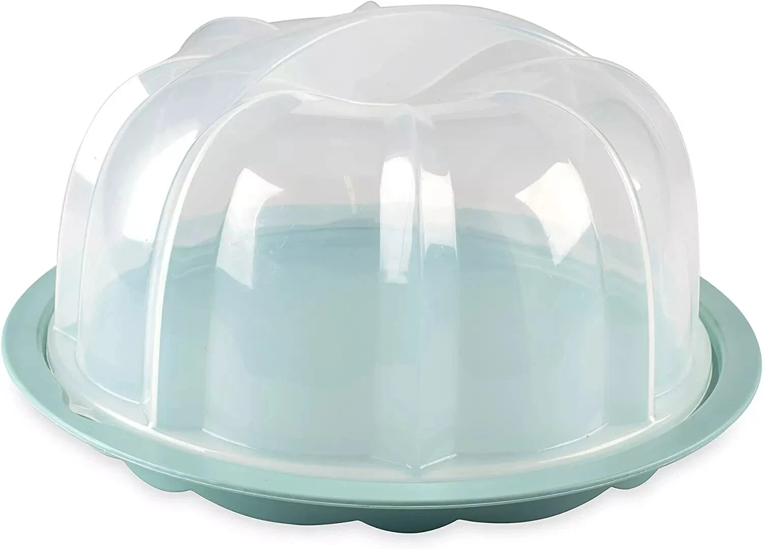 Nordic Ware Bundt Cake Keeper, Plastic, 13 in L X 12 in W X 7 in H, Blue