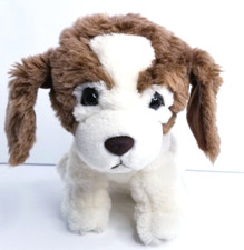 Vintage Russ Berrie Beezy Beagle 7 Inch Plush Puppy Sitting Dog Brown White