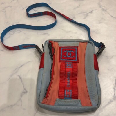 Authentic CHANEL sports line Coco Mark compact shoulder bag