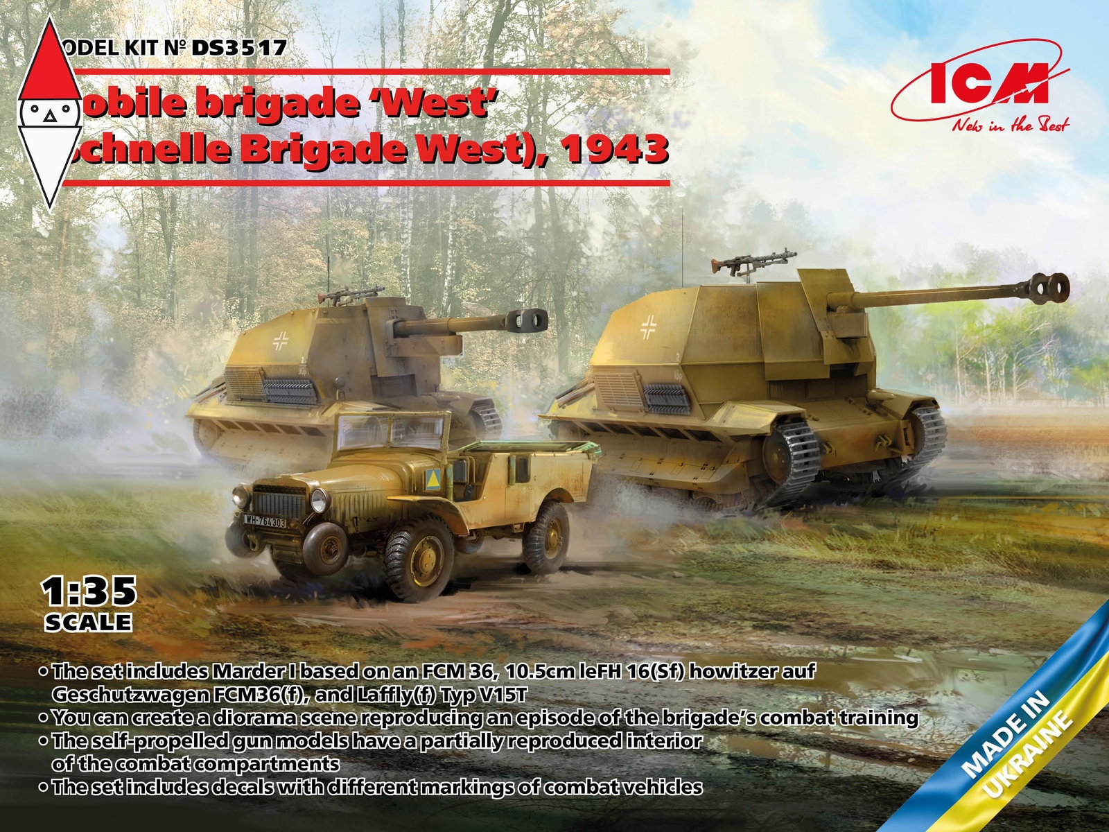ICM 1/35 MOBILE BRIGADE WEST (SCHNELLE BRIGADE WEST) 1943