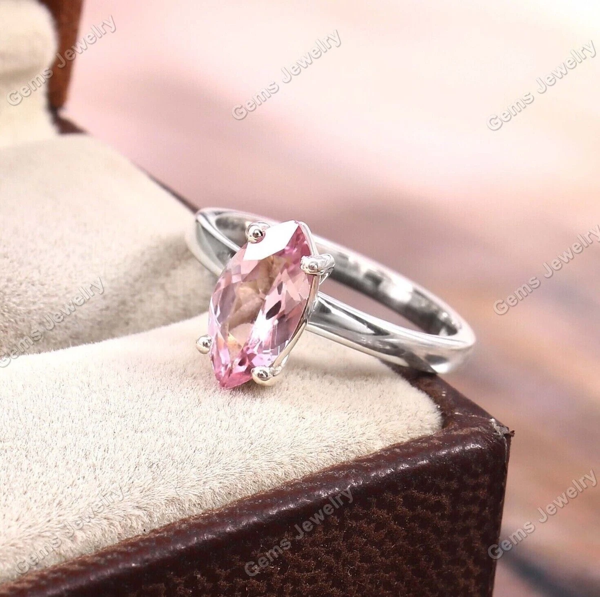 Morganite band rings online