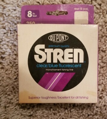 Vintage 80s DuPont Stren Monofilament Fishing Line New In Box 250