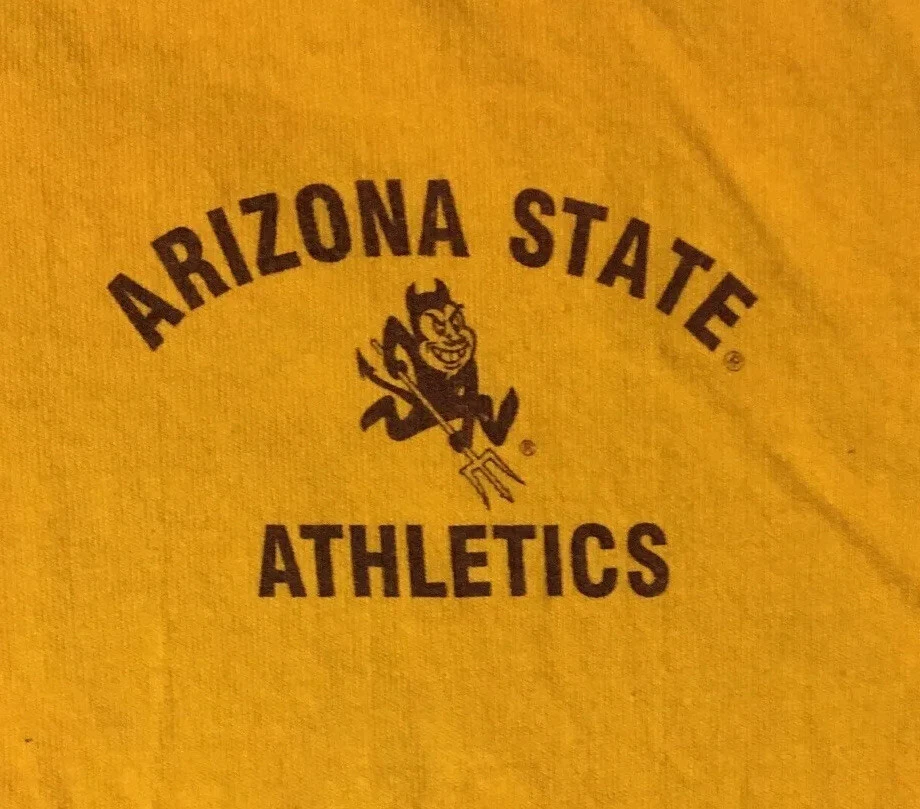 Camisa De Colección Años 90 ASU Jugando con Fuego XL Puntada Única College Track PE Grunge Años 80 Foto 4 de 4