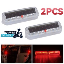Solar Auto Car Alarm Light Led Fake Warn Security System Theft Flash Accessories