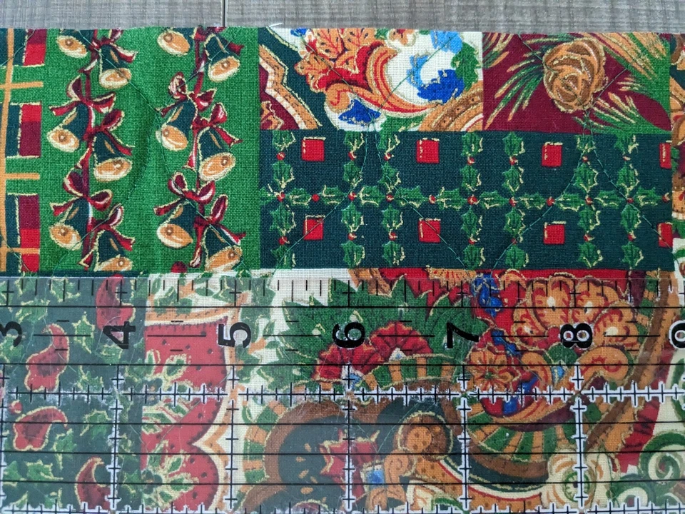 Vintage Joan Messmore-Cranston - Holiday Holy Berries, Pinecones, Bells Patches - Image 4 of 4