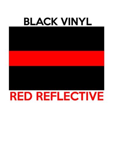 THIN RED LINE REFLECTIVE FIREFIGHTERS Vinyl Decal Sticker Set of 4 - Afbeelding 1 van 1