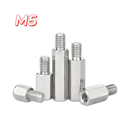 M5 Male-Female 303 Stainless Steel Hex Standoff Screw Spacer Pillar Hex Support