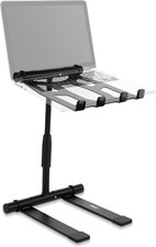 Pyle Portable Folding Laptop Stand - Standing Table with Adjustable Angle, Folda