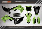 2019 2020 2021 2022 2023 KX 450 F Graphics Kit KAWASAKI KX450F KXF 450F Green