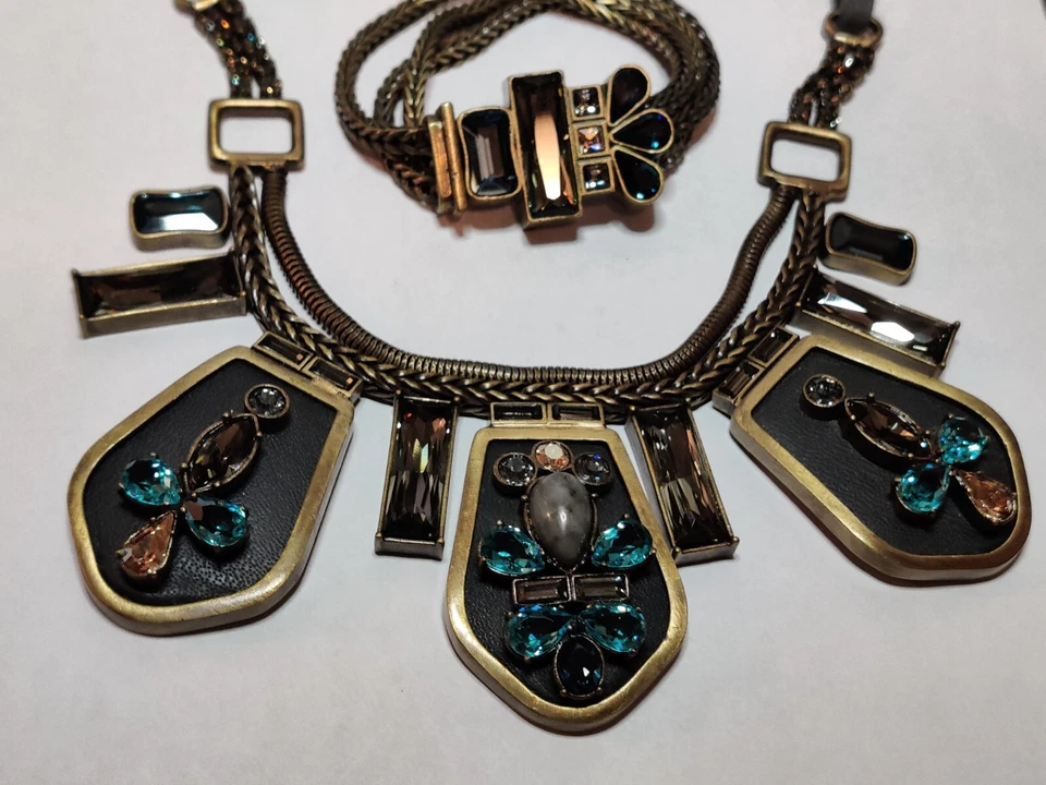 Silpada K&R Collection "Blue Streak" Necklace & Bracelet Set Fabulous - Image 4 of 4